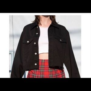 Brandy Melville Cropped Jean Jacket